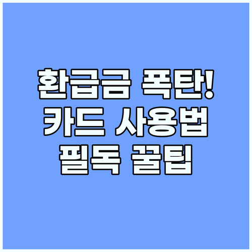 연말정산 소득공제 환급금 높이는 카드 사용 시점과 방법