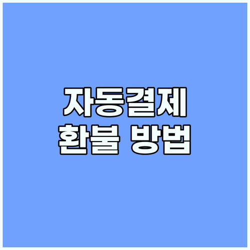 어도비 KCP 자동결제, 예상치 못한 요금 환불 받는 방법