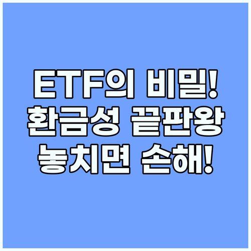 상장지수펀드 ETF란 무엇인가, 투명성과 뛰어난 환금성의 비밀