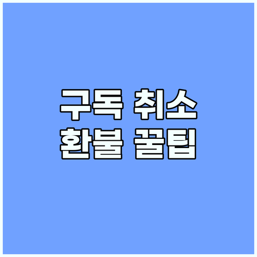 어도비 구독, 똑똑하게 취소하는 법: 환불 정책 완벽 해설