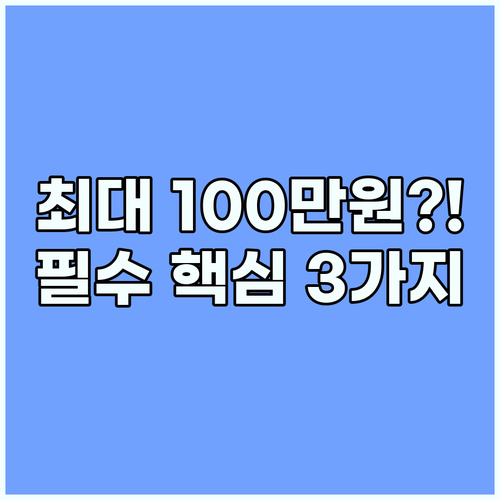 사랑ON 난방비 최대 100만원: 중복 수혜 제한 등 놓치면 안 될 3가지