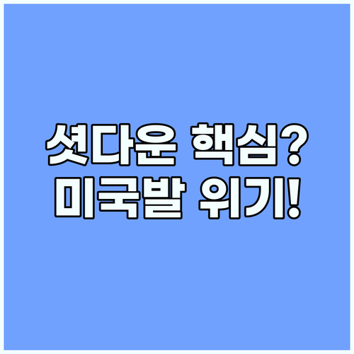미국 셧다운 발생 원리: 삼권 분립 견제 장치가 경제 위기로 변하는 과정