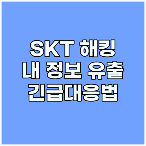 SKT 해킹 긴급대응: 내 정보 유출 확인 및 2차 피해 예방법